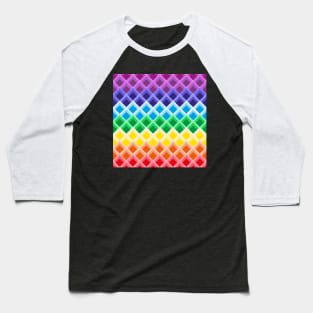 Rainbow Squares Baseball T-Shirt